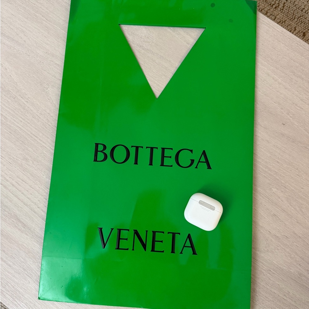 Bottega Veneta Emerald Green Cutout Shopping Bag